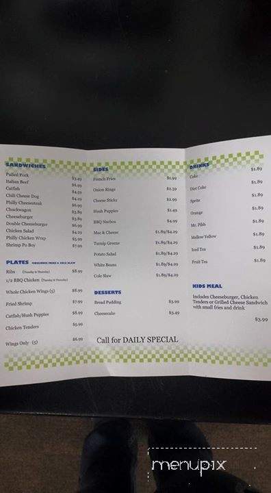 Big Ed's - Paducah, KY menu_pic
