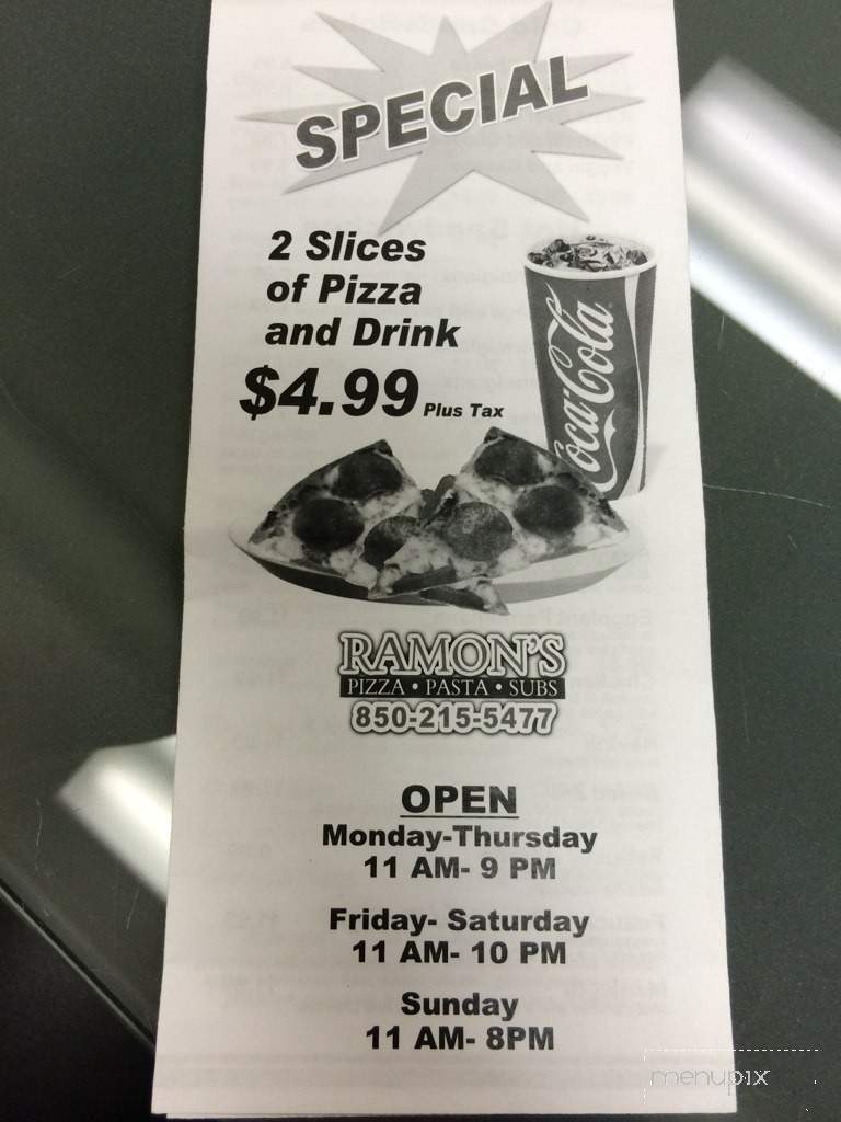Ramon's - Panama City, FL menu_pic
