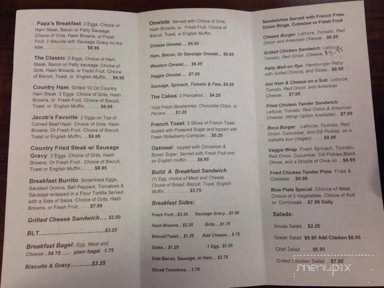 Jesse's Place - Panama City, FL menu_pic