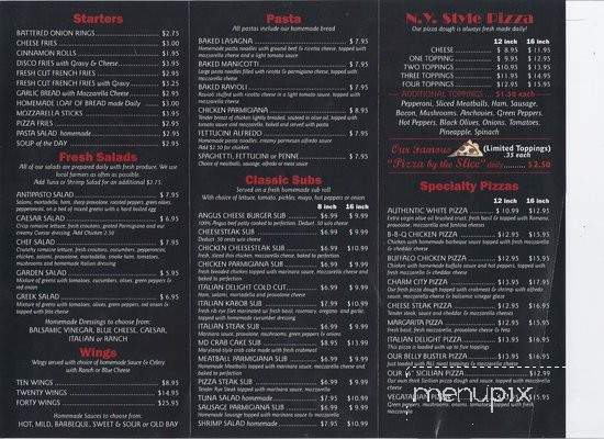 Italian Delight - Pasadena, MD menu_pic