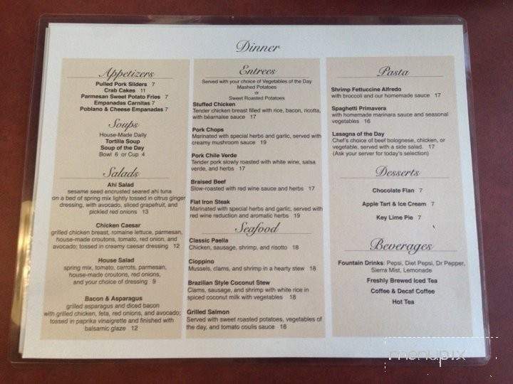 Golden Oak Grill - Paso Robles, CA menu_pic