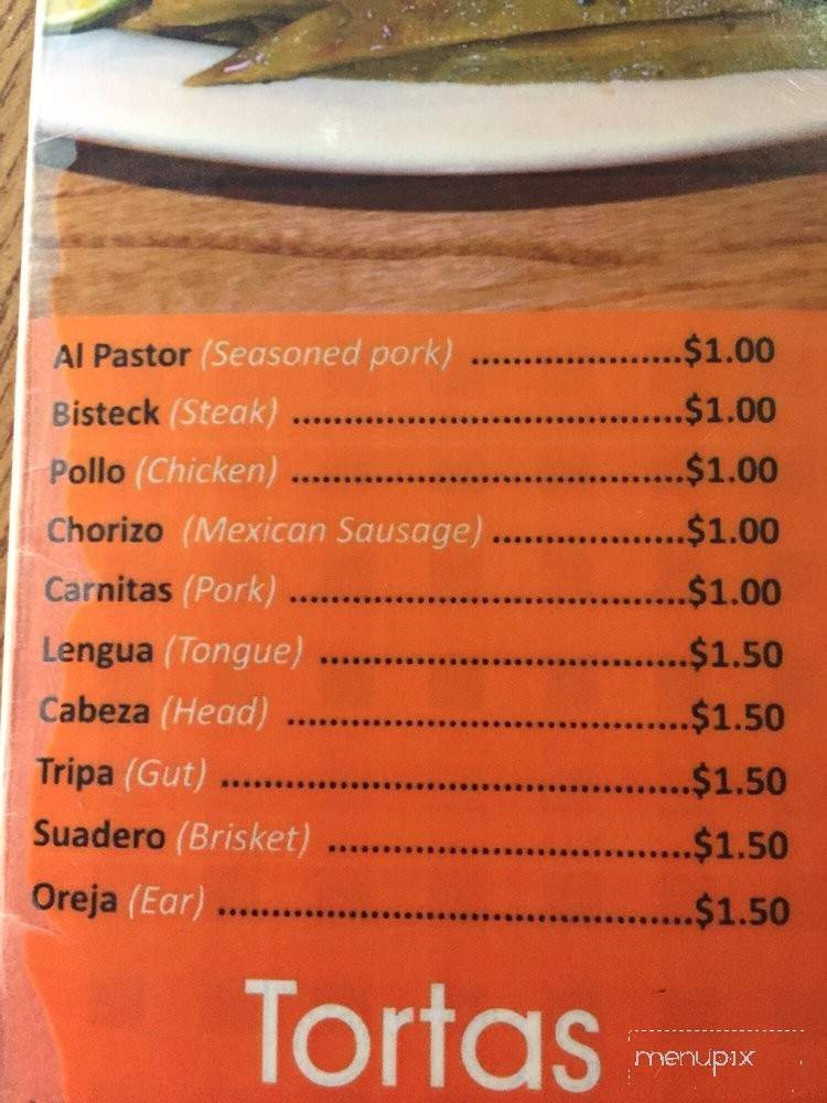 Mexico Deli & Restaurant - Passaic, NJ menu_pic