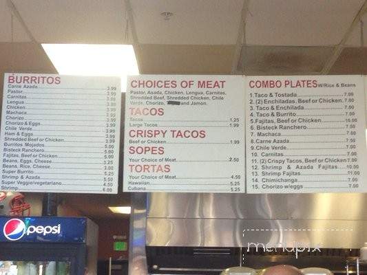 Ricky's Taqueria - Patterson, CA menu_pic