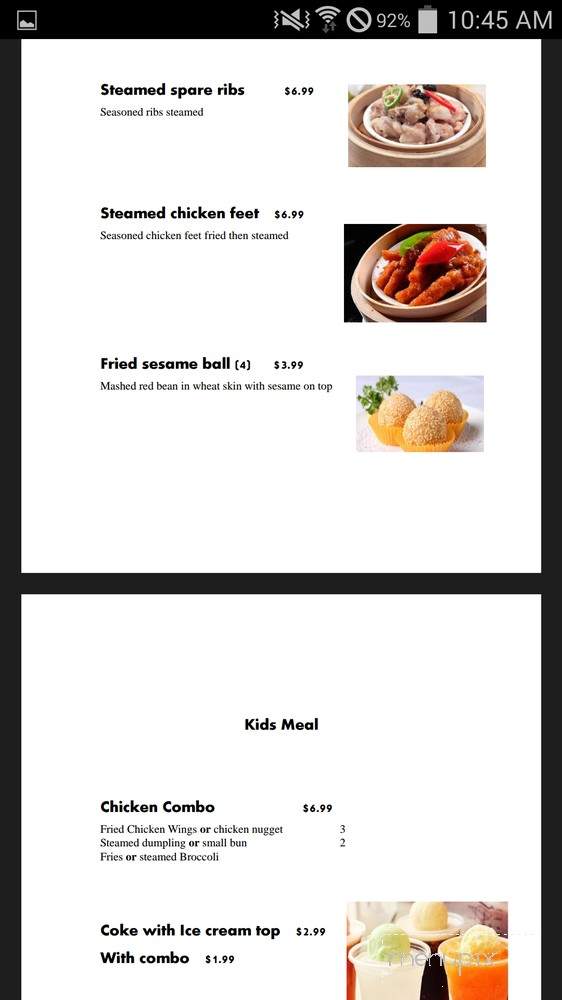Shanghai Kitchen - Peachtree City, GA menu_pic