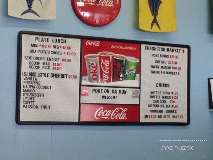 Poke on Da Run - Pearl City, HI menu_pic