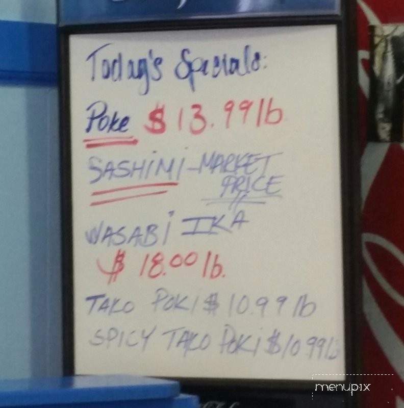 Poke on Da Run - Pearl City, HI menu_pic
