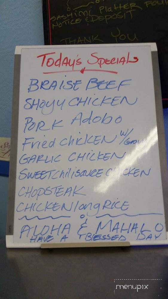 Poke on Da Run - Pearl City, HI menu_pic