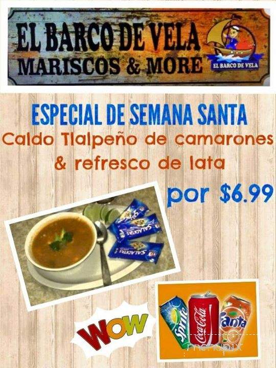 El Barco de Vela Mariscos & More Seafood Restaurant - Pharr, TX menu_pic