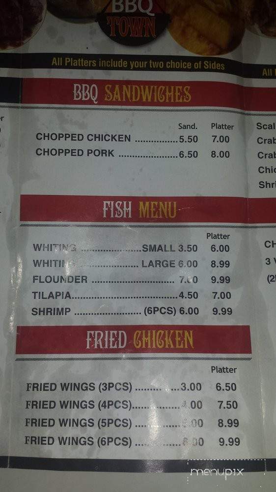 Bbq Town - Philadelphia, PA menu_pic