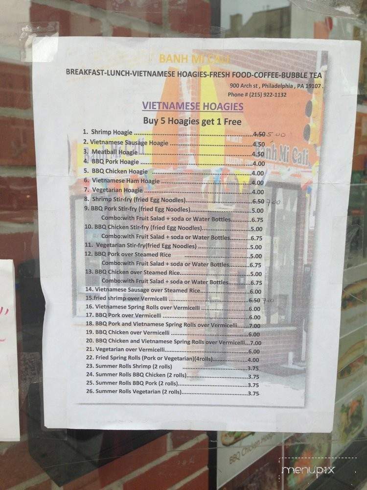 Banh Mi Cali - Philadelphia, PA menu_pic