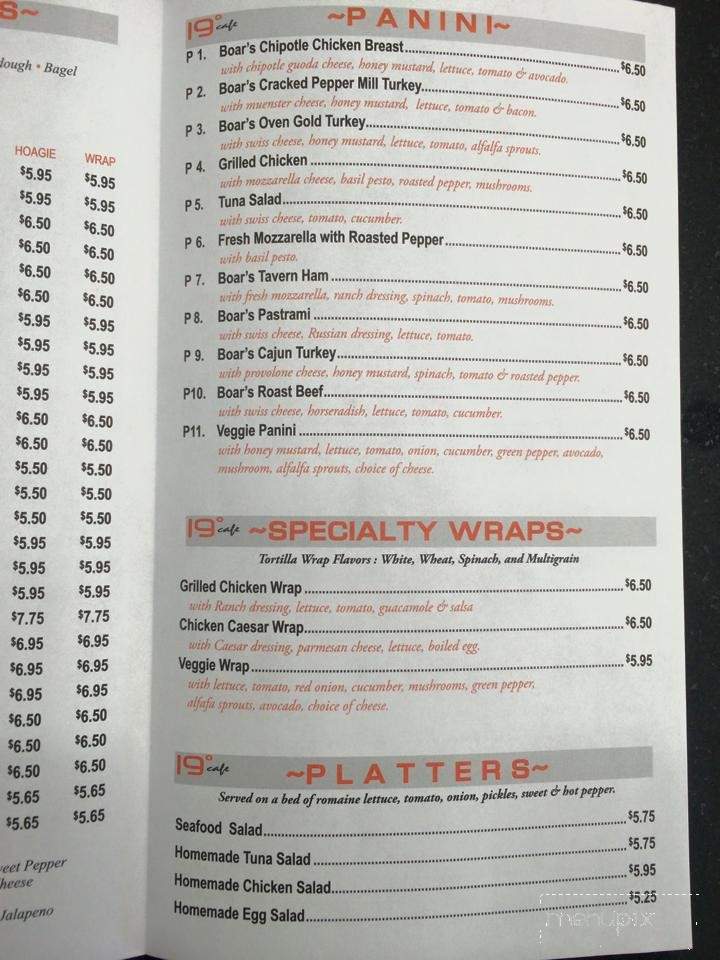 19 Degrees Cafe - Philadelphia, PA menu_pic