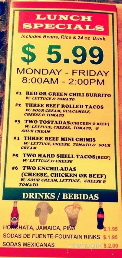 /380337838/Casa-de-Don-Pancho-Menu-Phoenix-AZ - Phoenix, AZ