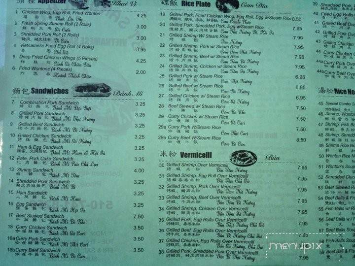 Bt Sandwich Deli - Pinole, CA menu_pic