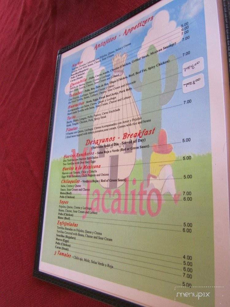 Mi Jacalito - Pleasantville, NJ menu_pic