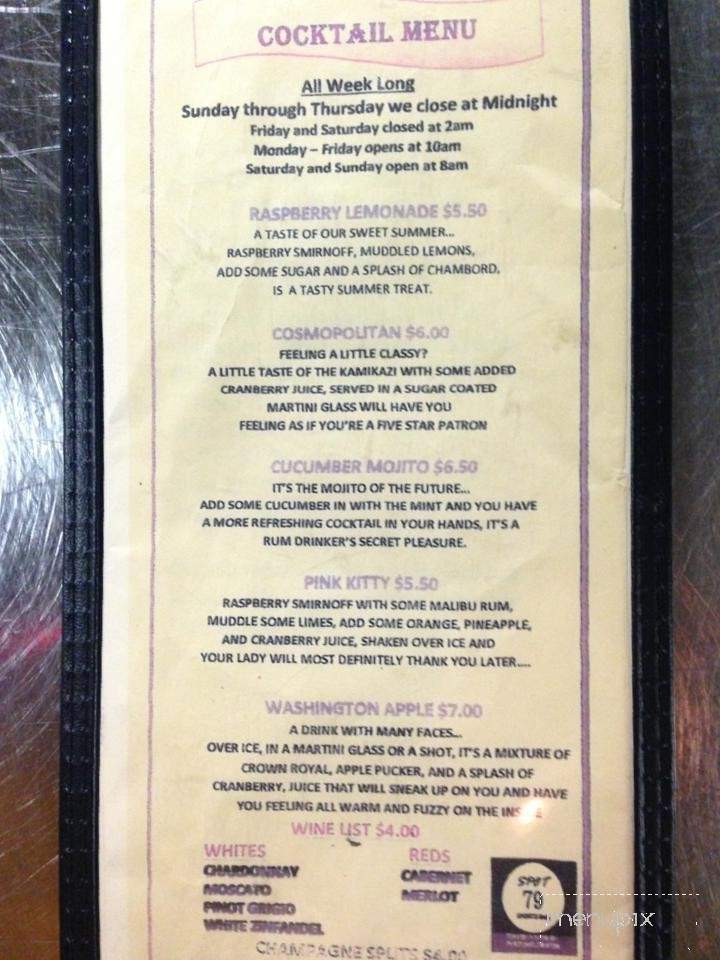 Time Out Pub - Portland, OR menu_pic