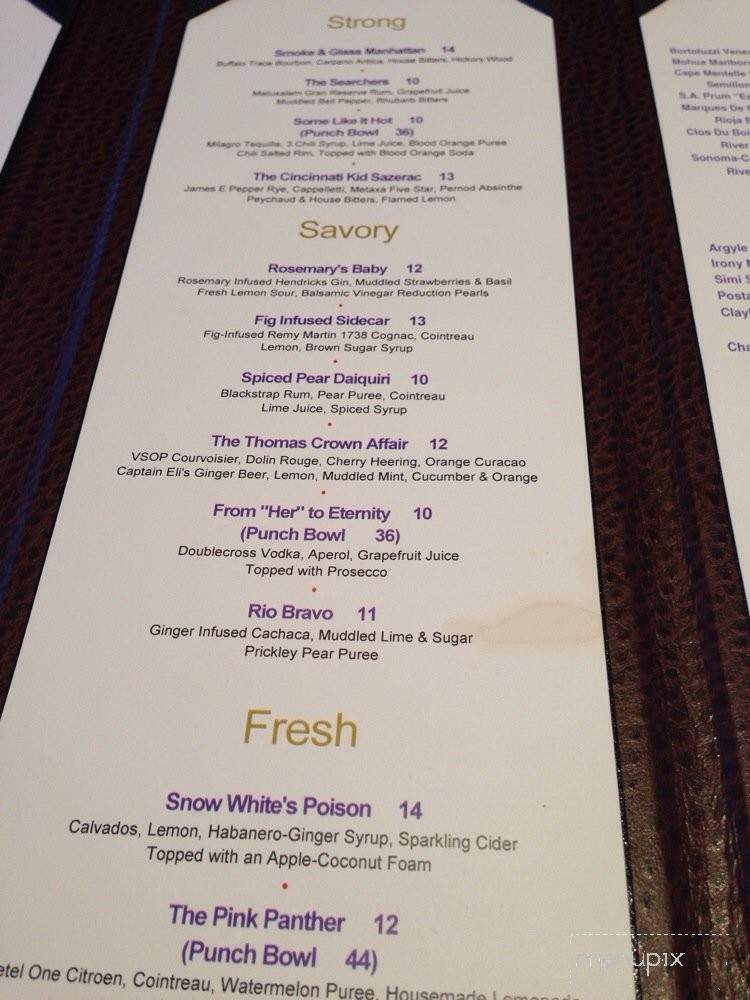Glass Lounge - Portland, ME menu_pic