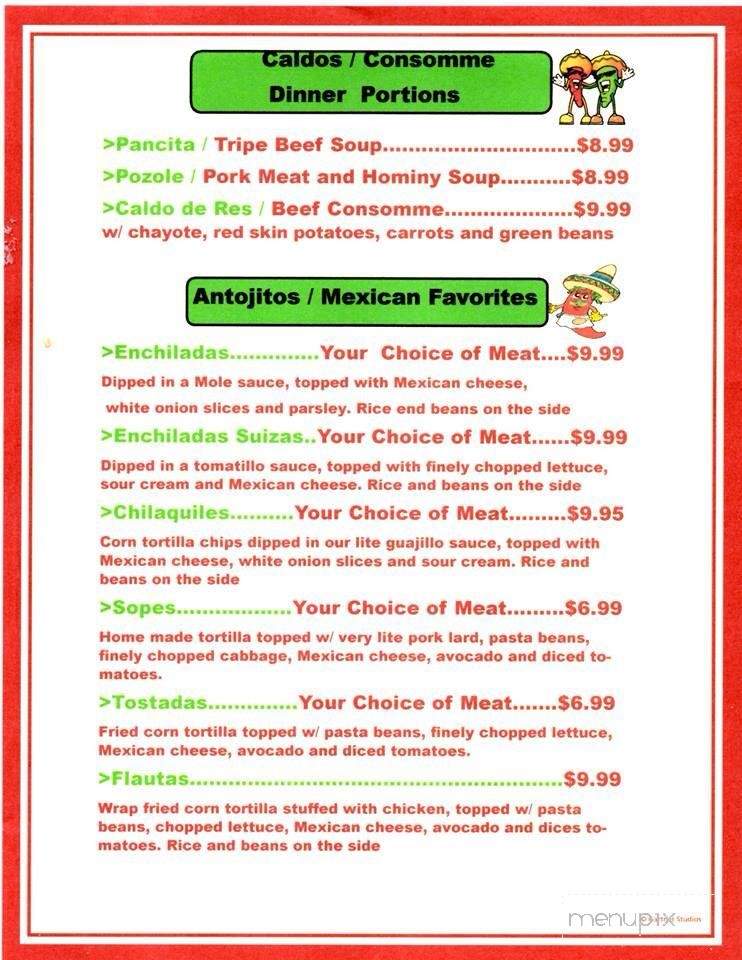 El Patron Restaurant - Poughkeepsie, NY menu_pic