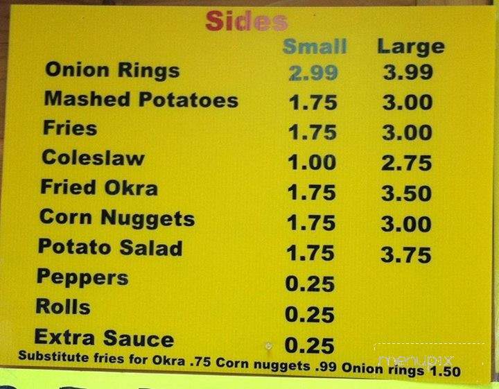 Maryland Fried Chicken - Quincy, FL menu_pic