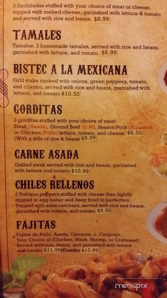 El Rodeo Mexican Grill - Racine, WI menu_pic