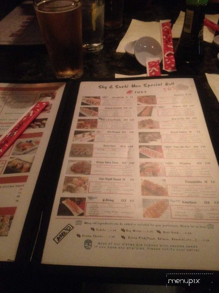 Sky Sushi - Rancho Cordova, CA menu_pic