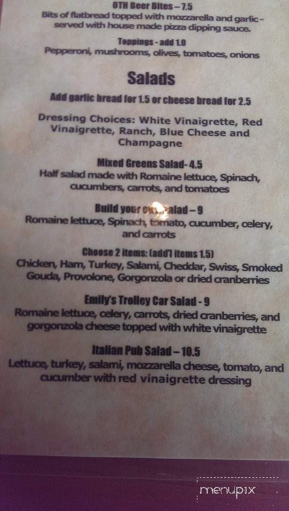 O'flaherty's Tap House - Rancho Palos Verdes, CA menu_pic