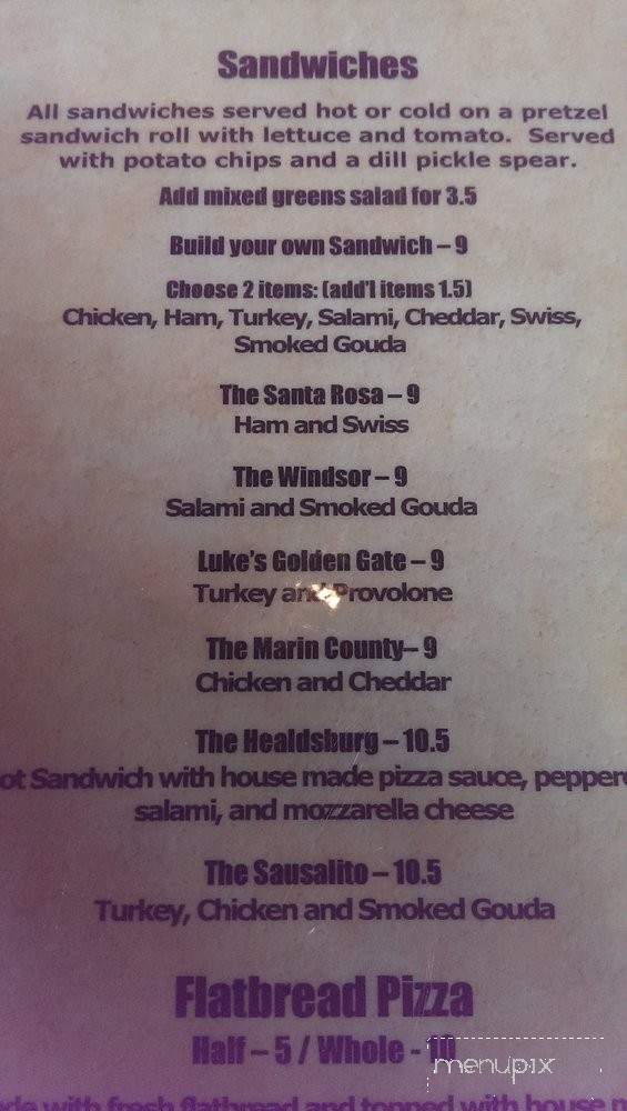 O'flaherty's Tap House - Rancho Palos Verdes, CA menu_pic