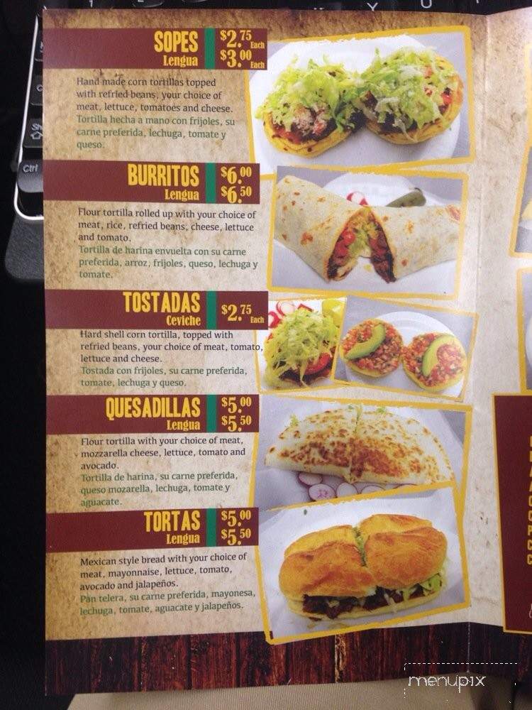 El Puente Mexican Store - Reading, PA menu_pic