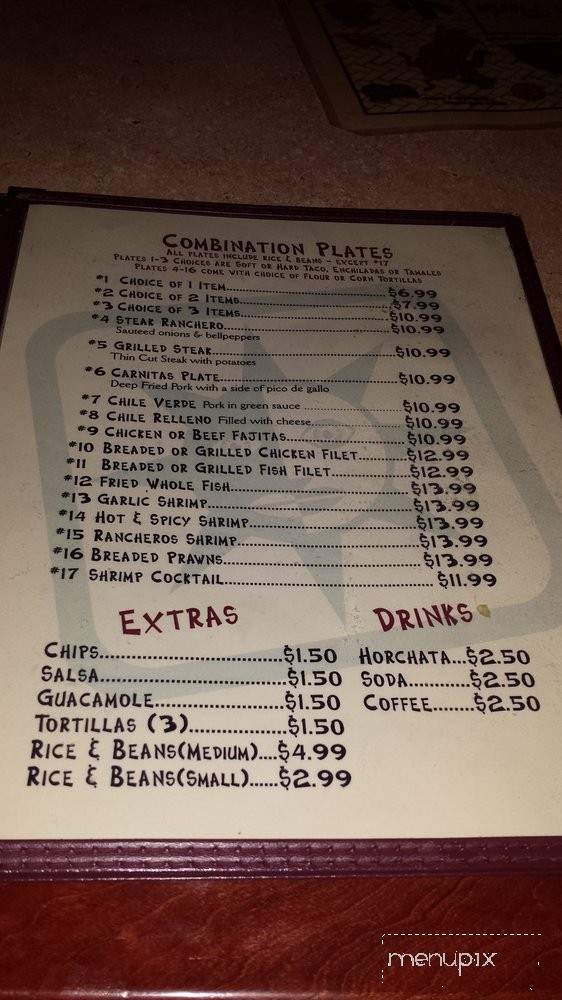 La Palapa - Redwood Valley, CA menu_pic
