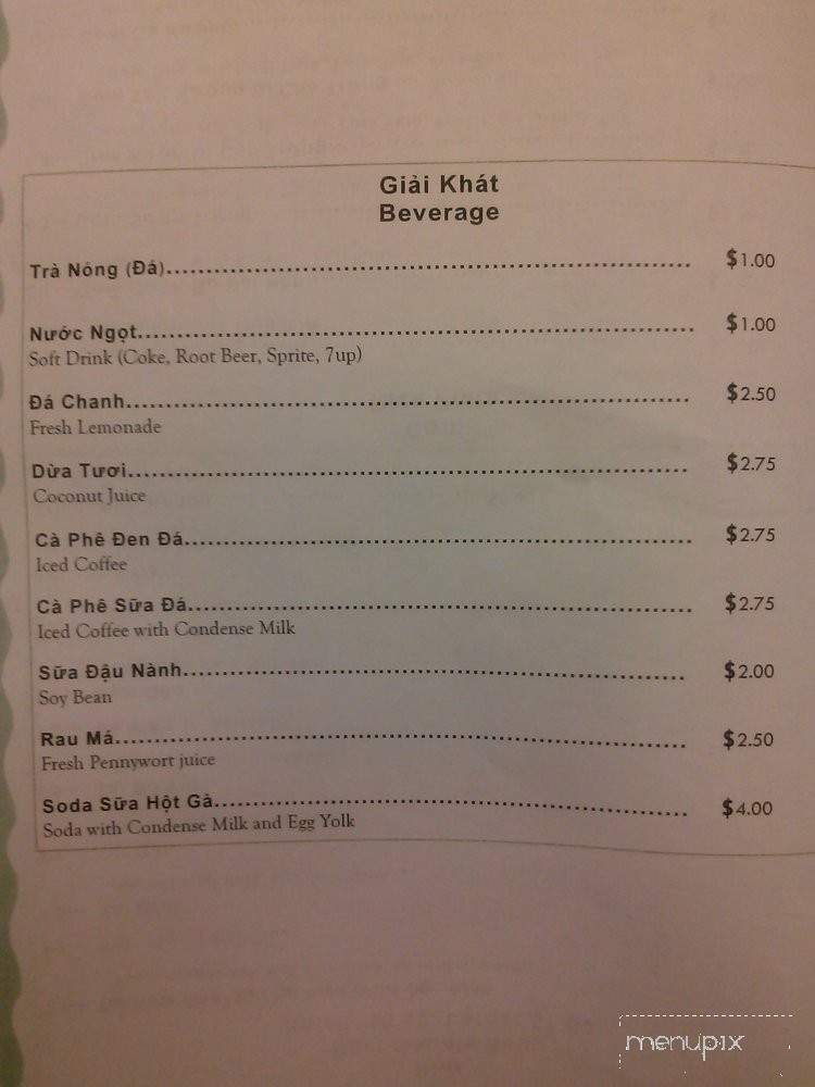 Pho Ok! - Richardson, TX menu_pic