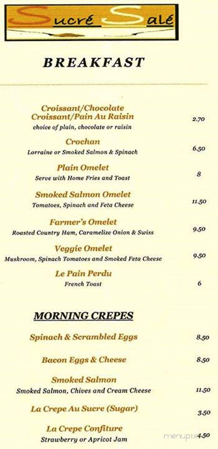 Sucre Sale - Ridgefield, CT menu_pic