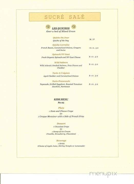 Sucre Sale - Ridgefield, CT menu_pic