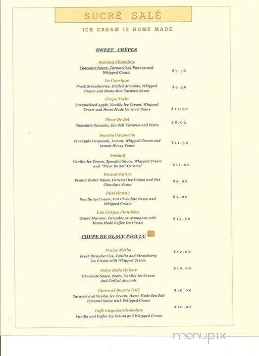 Sucre Sale - Ridgefield, CT menu_pic