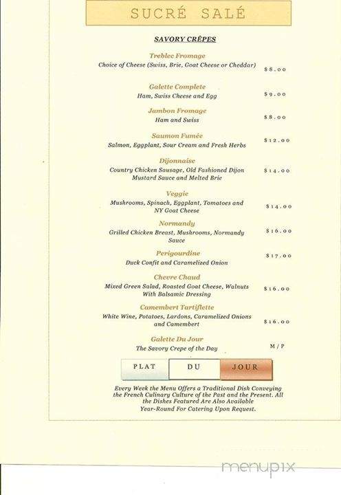 Sucre Sale - Ridgefield, CT menu_pic