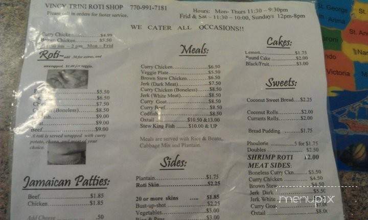 Tropicana Grill - Riverdale, GA menu_pic