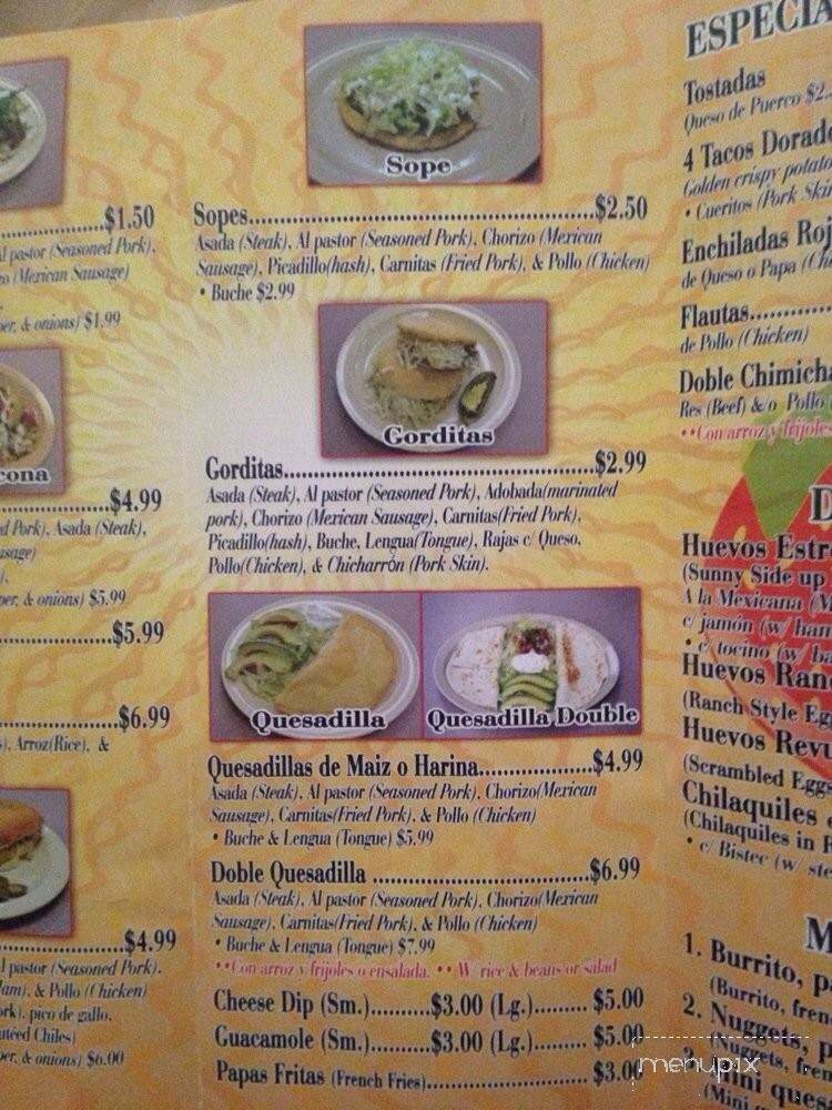Taqueria Real Jacona - Rogers, AR menu_pic