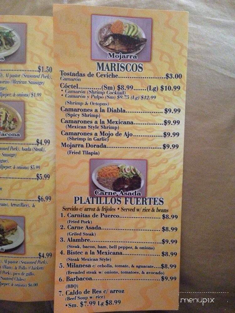 Taqueria Real Jacona - Rogers, AR menu_pic
