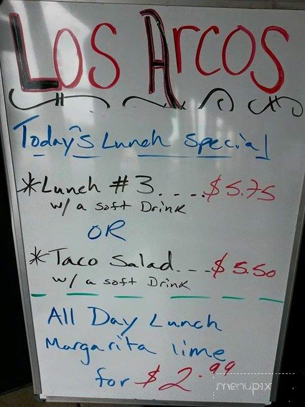 Los Arcos Mexican Food & Tequila Bar - Rolla, MO menu_pic