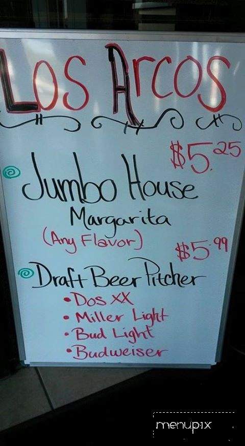 Los Arcos Mexican Food & Tequila Bar - Rolla, MO menu_pic