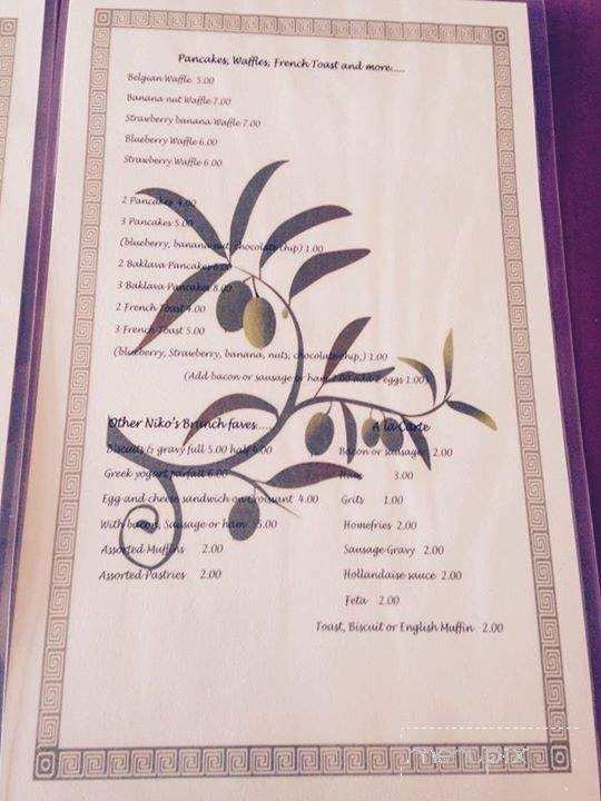 Niko's Greek Grille - Ruskin, FL menu_pic
