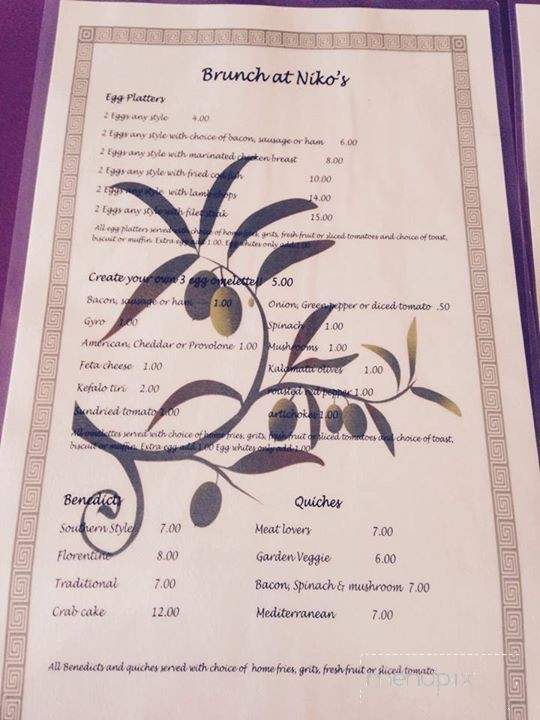 Niko's Greek Grille - Ruskin, FL menu_pic