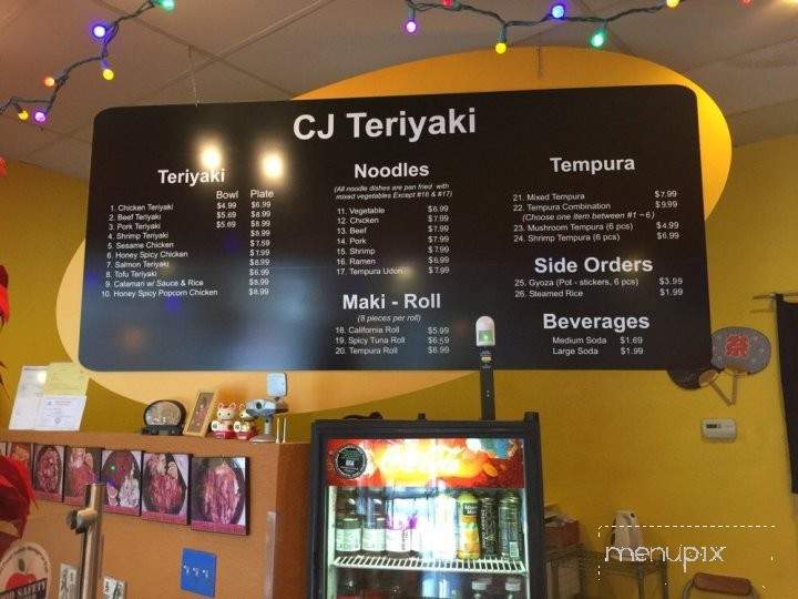 Cj Teriyaki - Sacramento, CA menu_pic