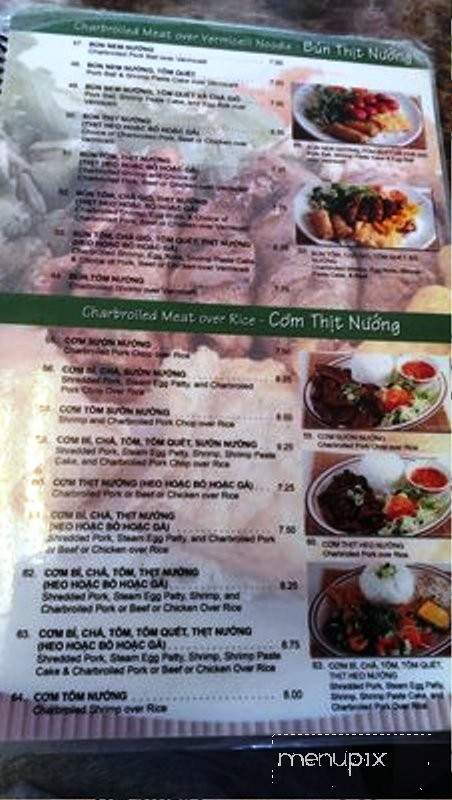 Hoa Viet Veitnamese Noodles & Grill - Sacramento, CA menu_pic