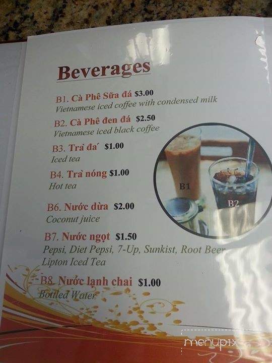 Pho Lam & Bun Bo Hue - Sacramento, CA menu_pic