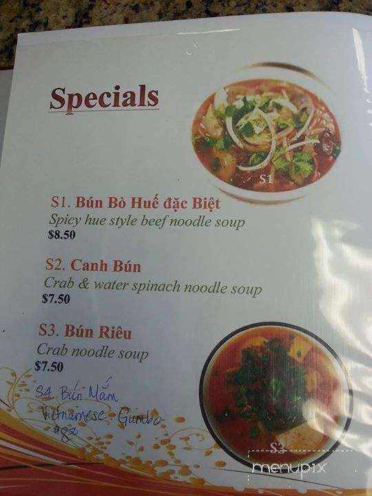 Pho Lam & Bun Bo Hue - Sacramento, CA menu_pic
