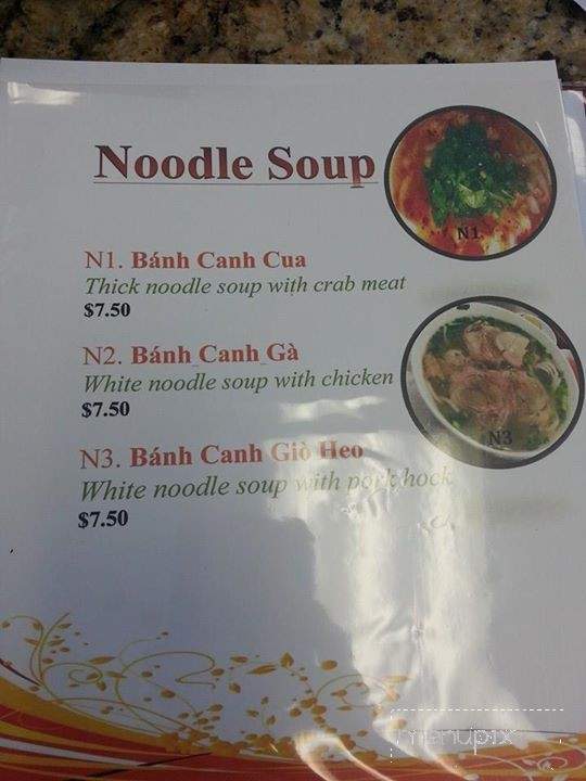 Pho Lam & Bun Bo Hue - Sacramento, CA menu_pic