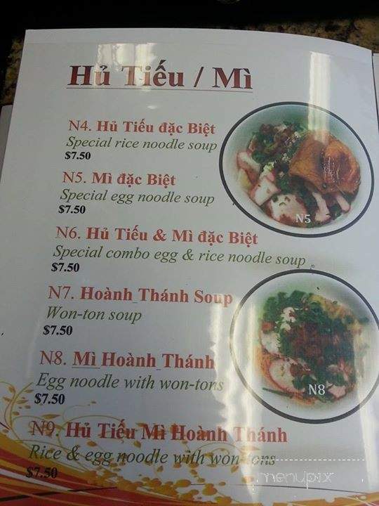 Pho Lam & Bun Bo Hue - Sacramento, CA menu_pic