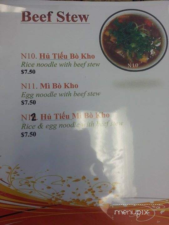 Pho Lam & Bun Bo Hue - Sacramento, CA menu_pic