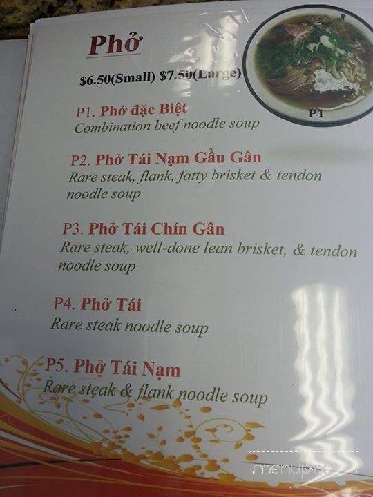 Pho Lam & Bun Bo Hue - Sacramento, CA menu_pic