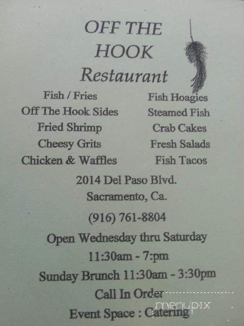 Off the Hook - Sacramento, CA menu_pic
