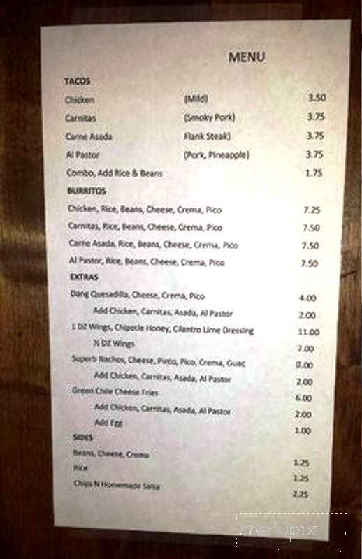 Blue Poblano - Salt Lake City, UT menu_pic